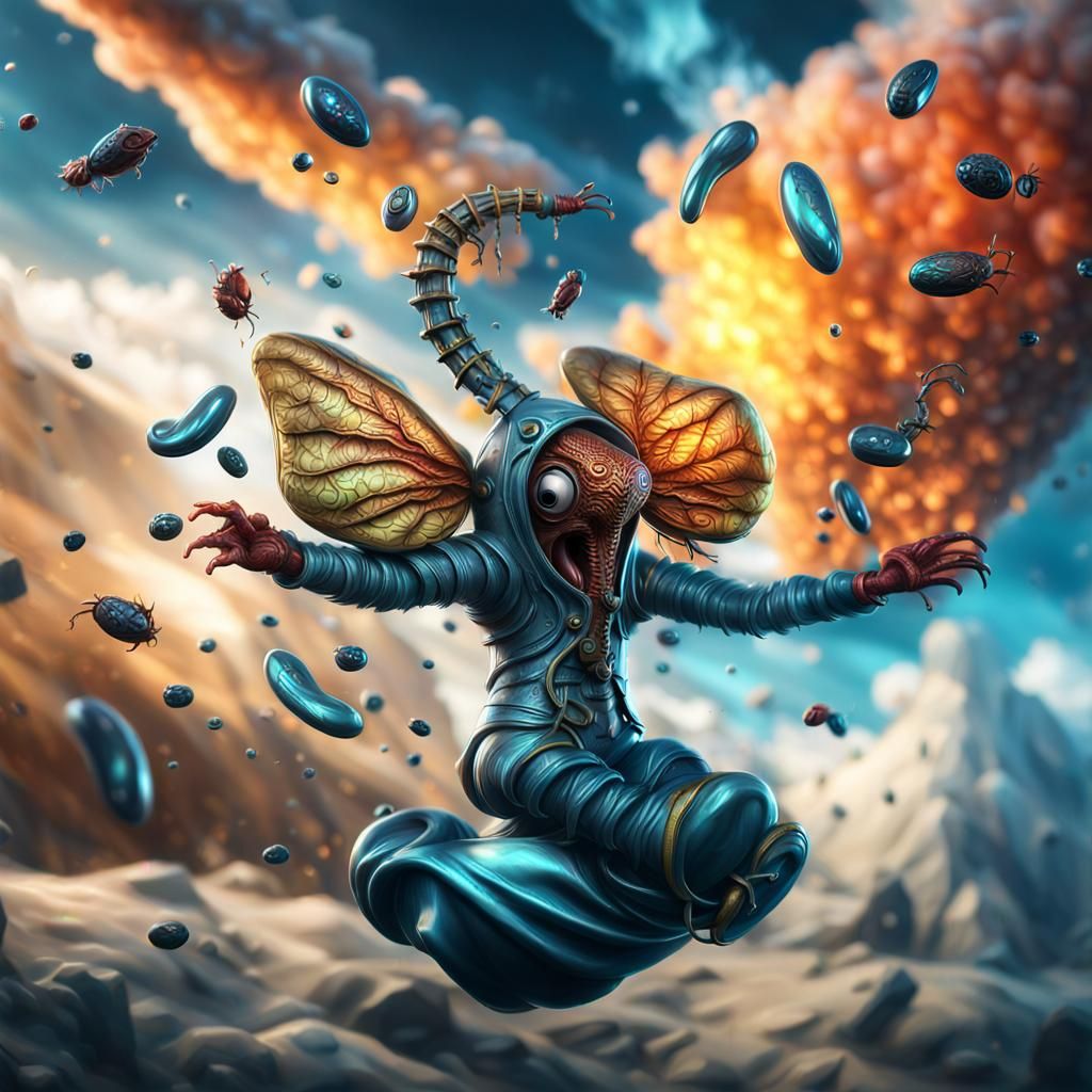 Creature Encased: Hyperrealistic Fantasy Concept Art