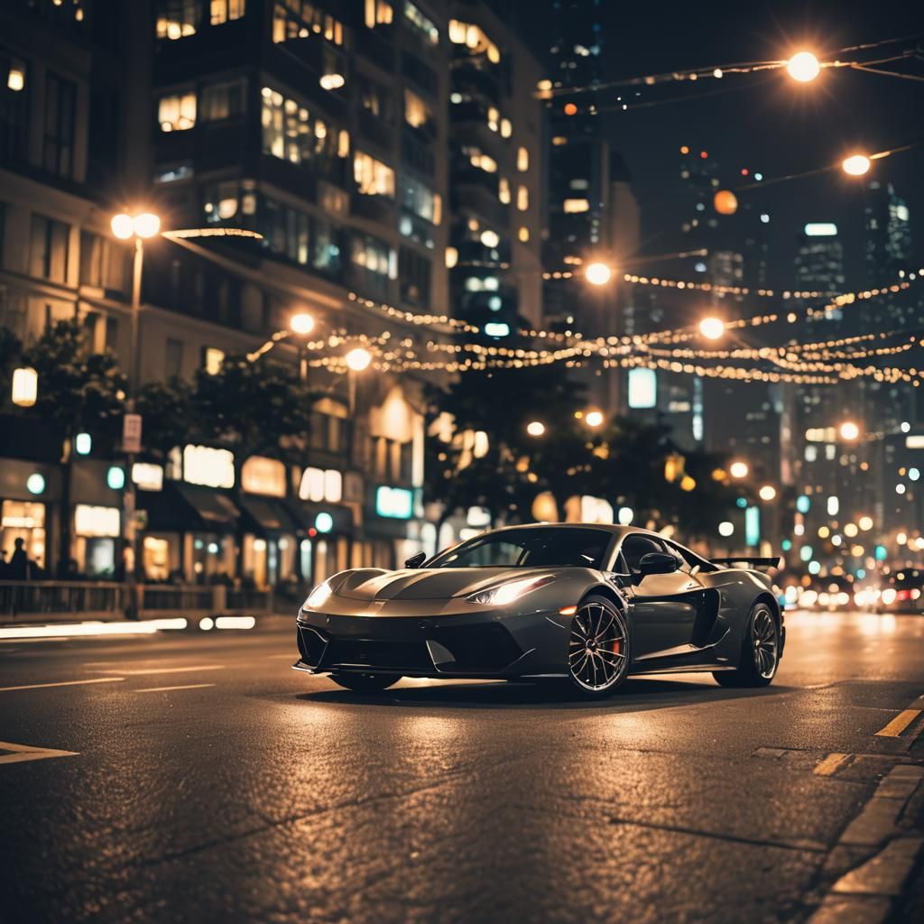 Sports Car at Night: Professional Photography