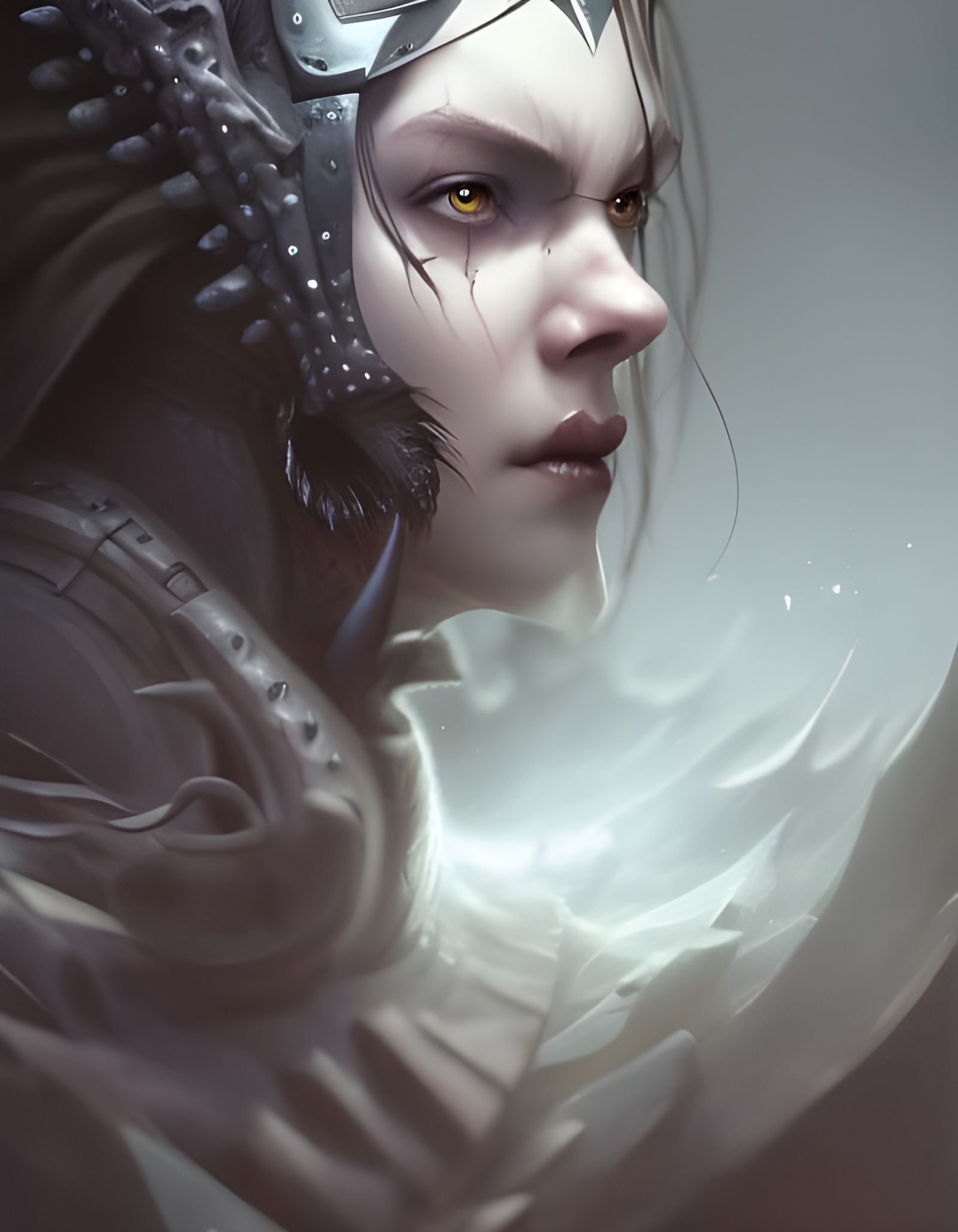 Dark God Moloch Fantasy Art Portrait