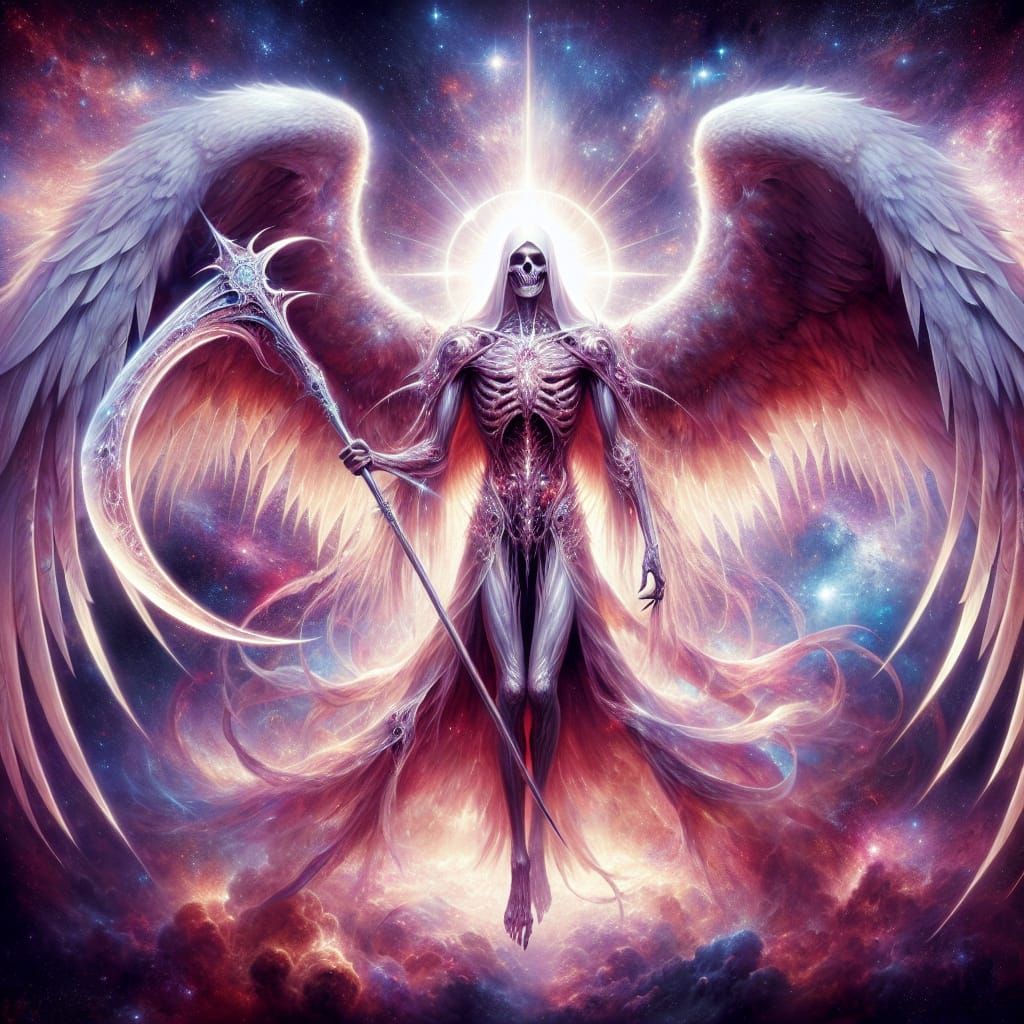 Ethereal Angel of Death Radiates Celestial Authority
