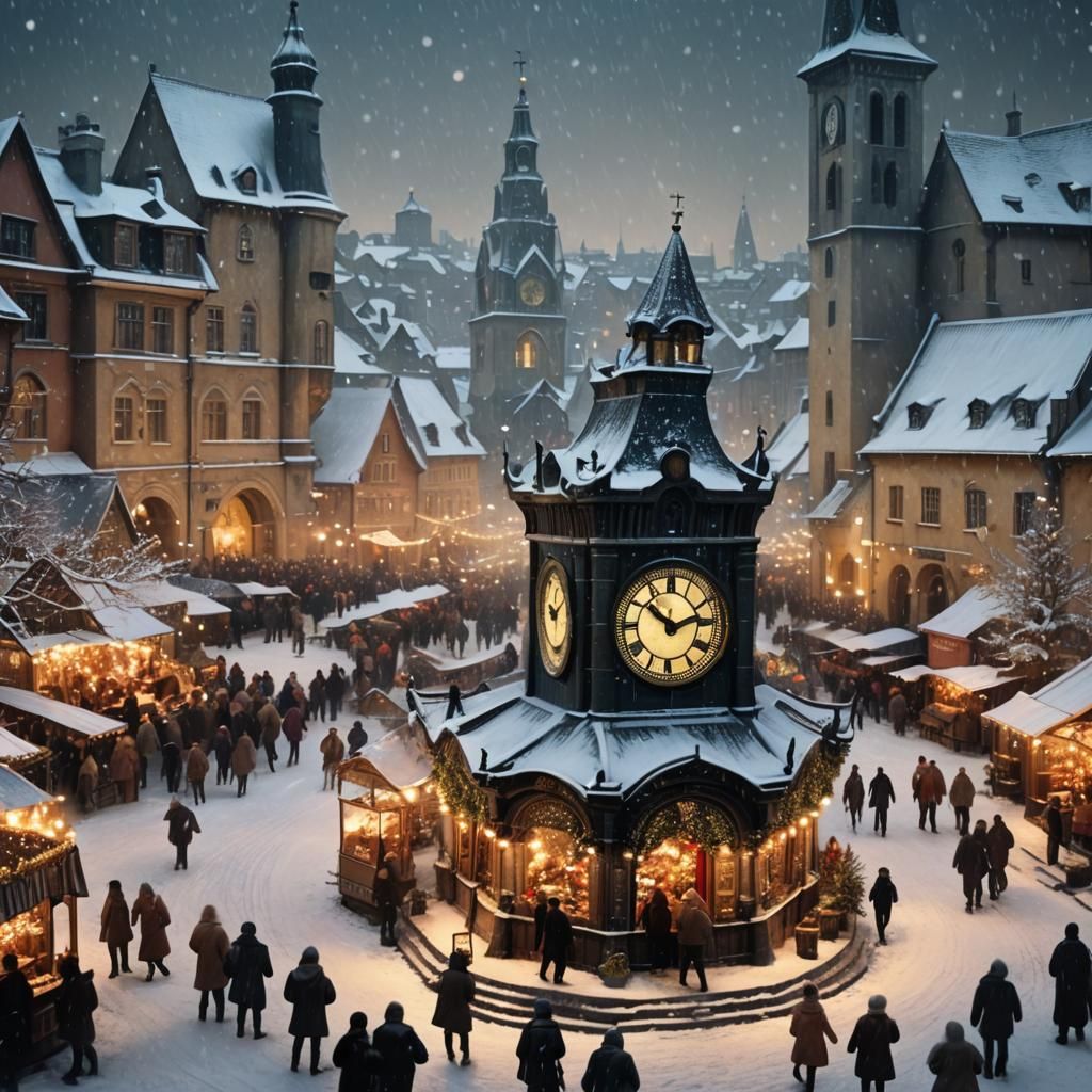 Wonderful Christmas Time in Vibrant Winter Wonderland