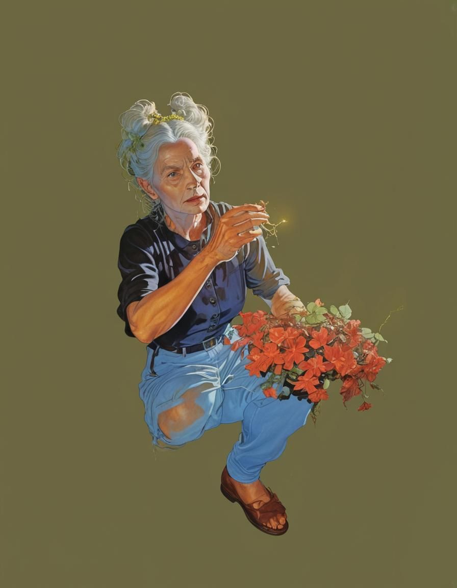 Victorian Photograph Overgrown, Moebius Film Noir Style