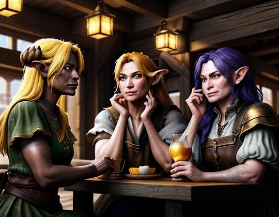 Goblins at Tavern: 3D Game Cinematic Still