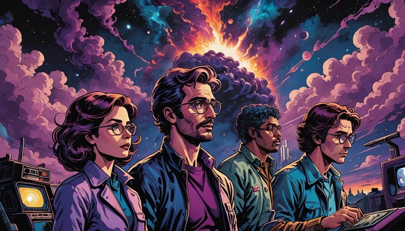 Retrofuturistic Cinema: Comic Book Art of Black Hole Study