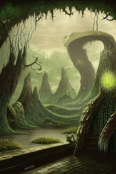 a Magic the Gathering swamp