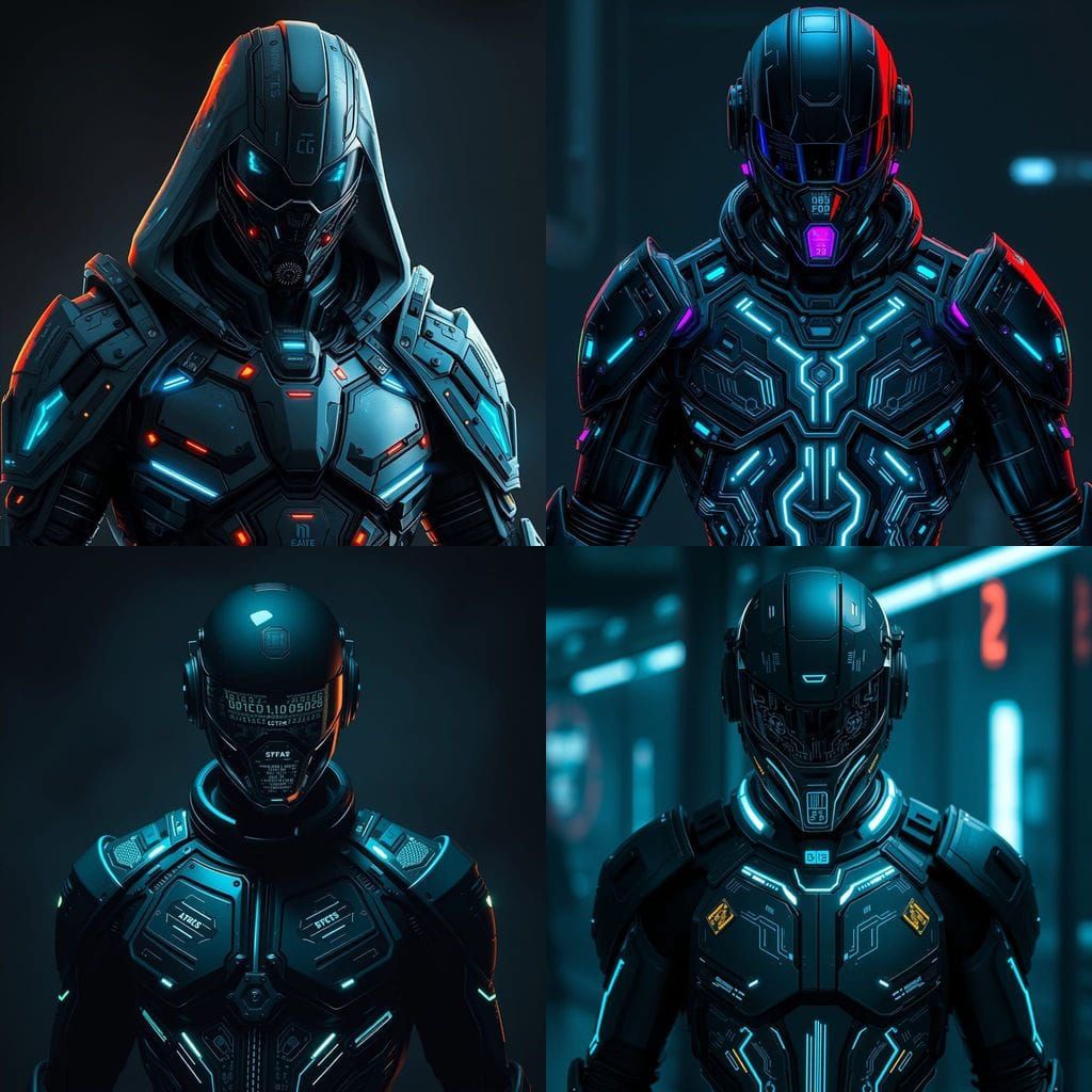 The Architect of Tomorrow in Cyberpunk Armor