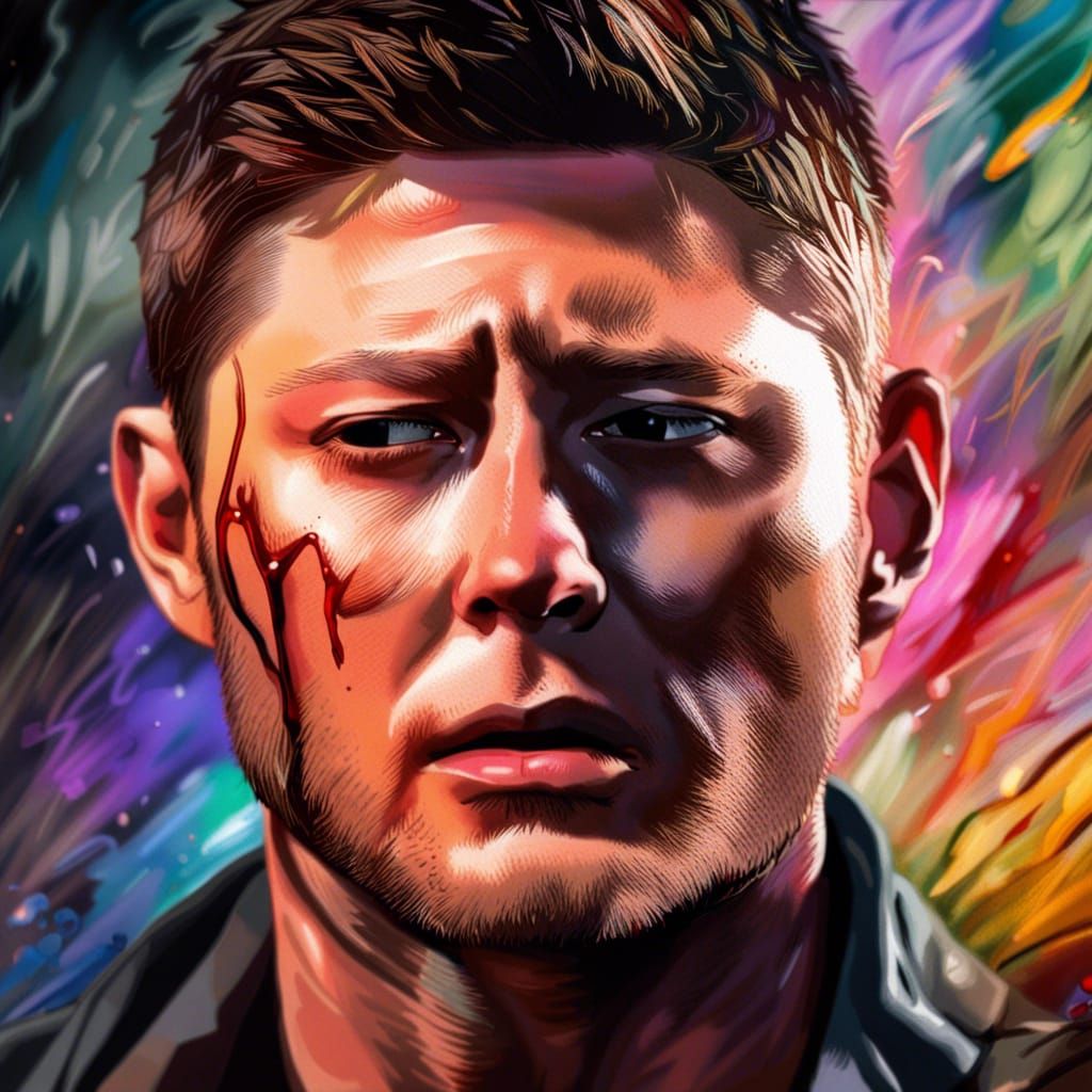 Emotional Hyperrealistic Portrait of Man