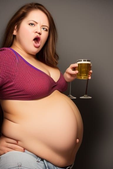 Bloated Beauty: A Portrait of Indulgence