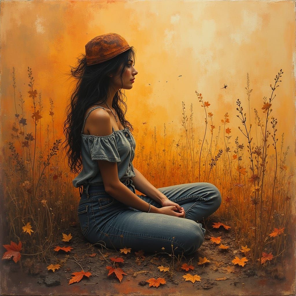 Epic Impressionist Landscape Painting in Gouache Style