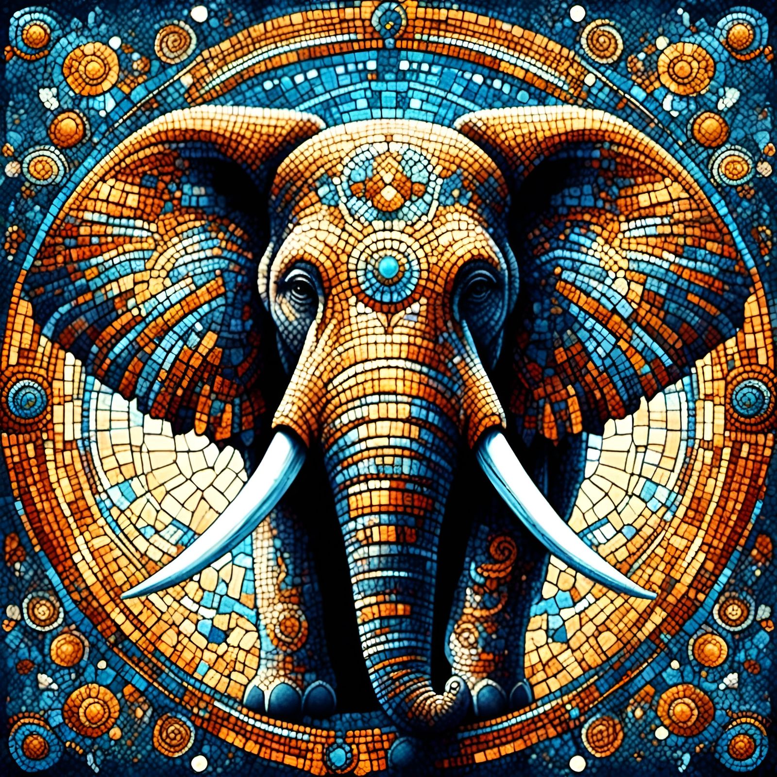 Elephant Mosaic