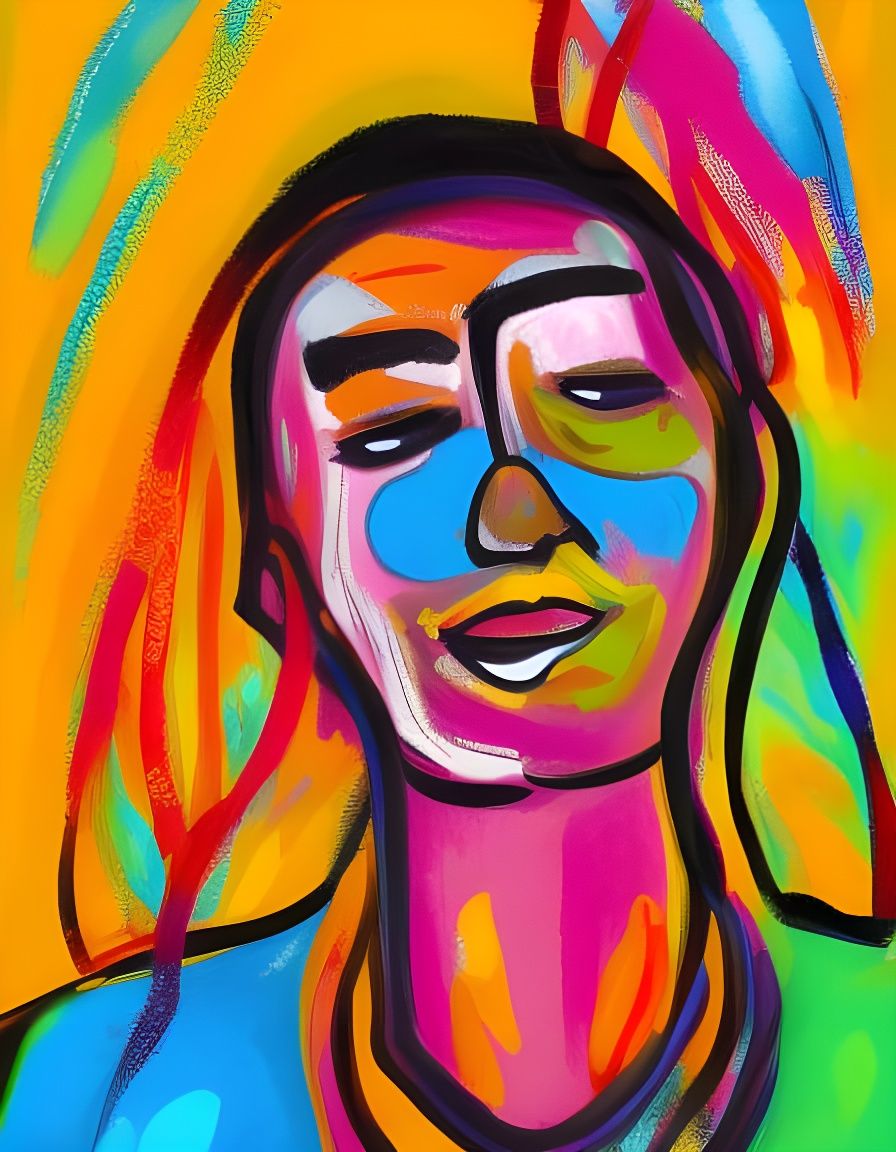 Vibrant Portrait of an Extroverted Person