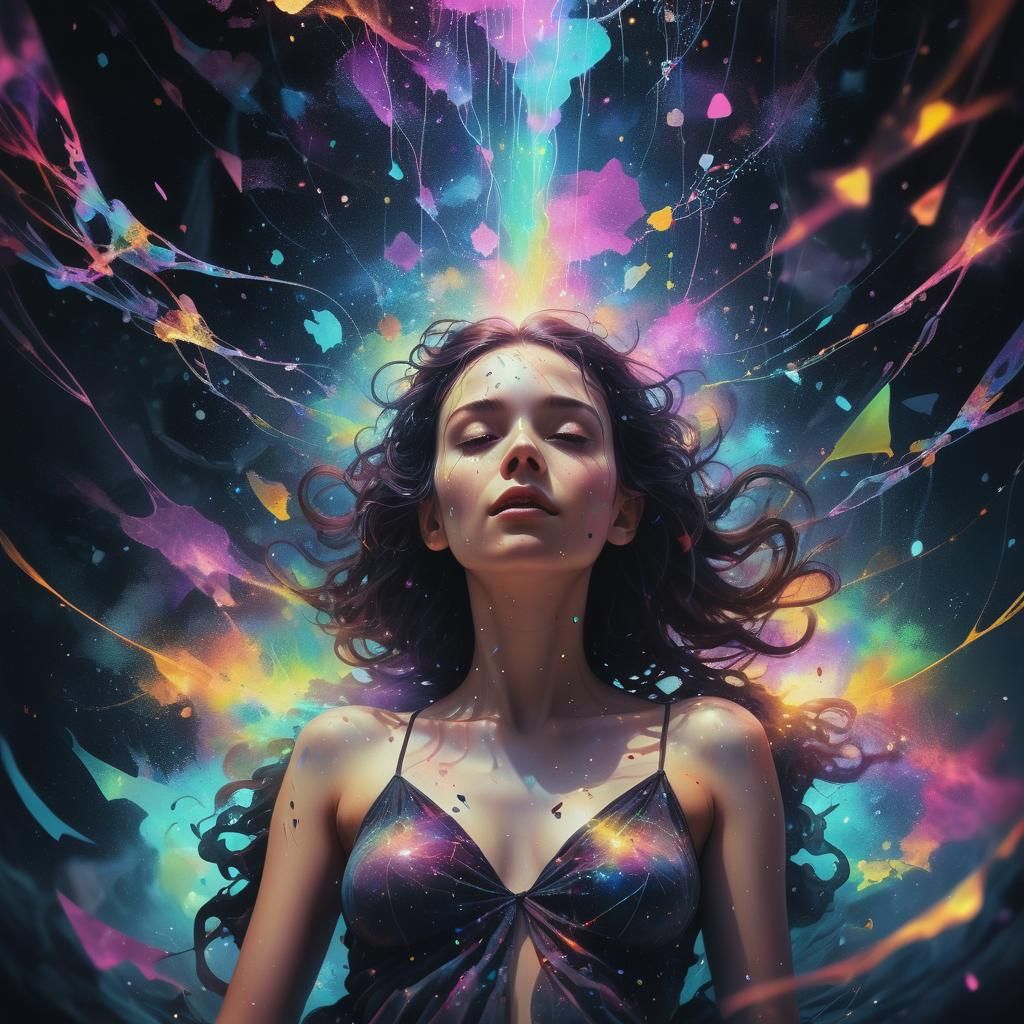 Surreal Dream World Digital Painting in Fauvist Style