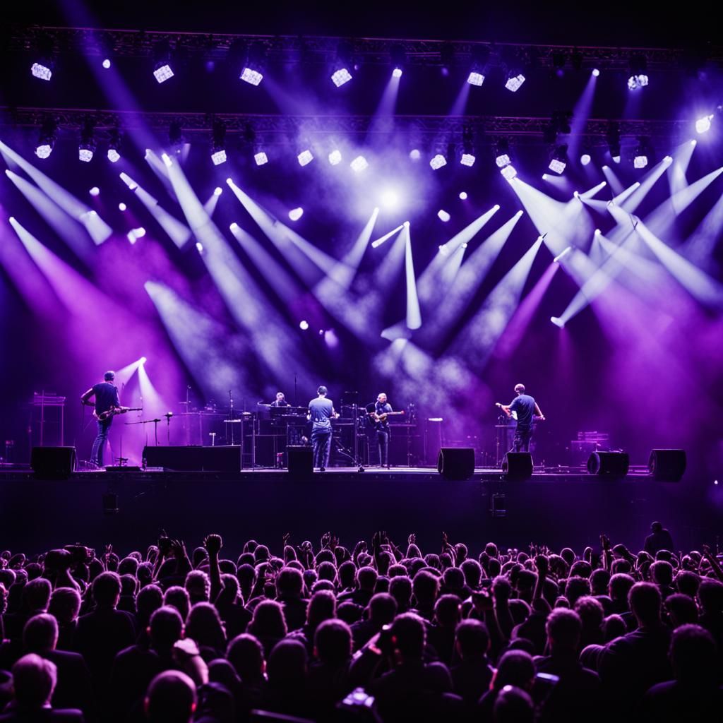 Stage Lights View with Bokeh in Professional Photography