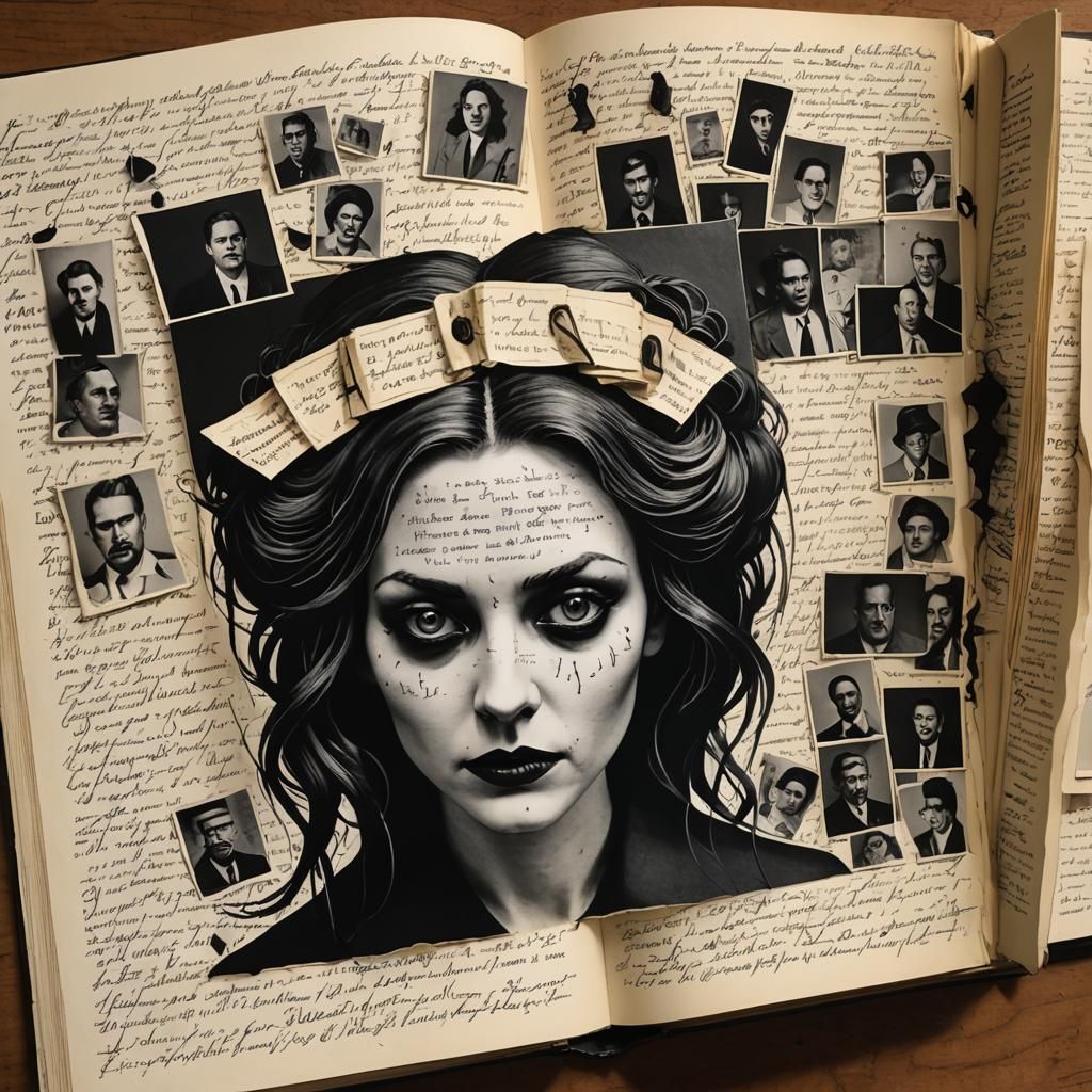 Eerie Pop-Up Book Case File Illustration