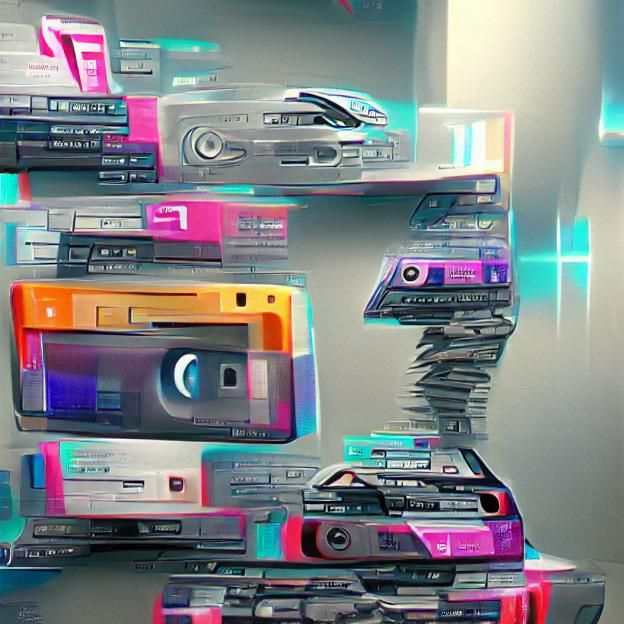 Cassette Futurism: Neon Dreams in Retro Style