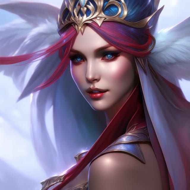 Beautiful Winter Fairy Portrait in Artgerm Style