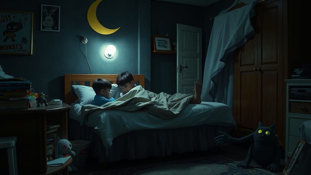 Eerie Indonesian Nighttime Scene