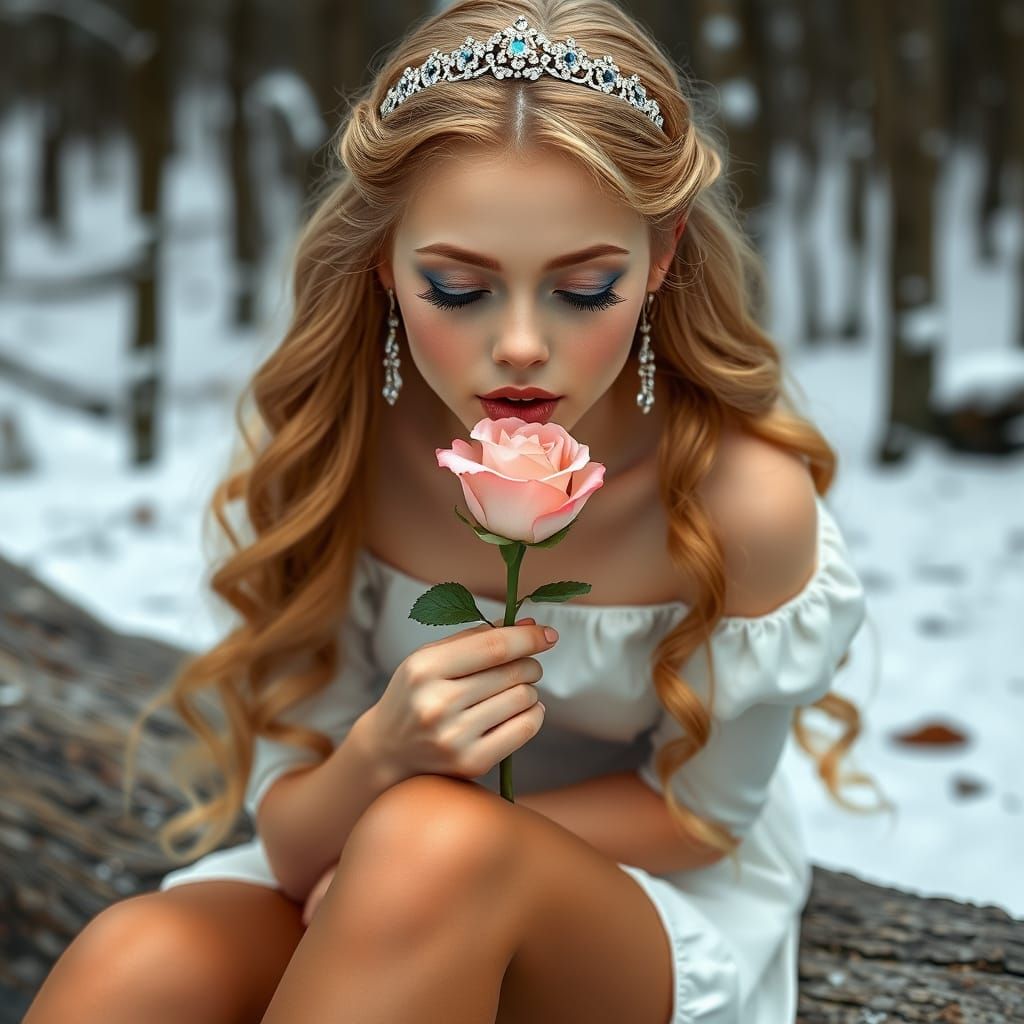 Renaissance Princess in a Flirty Pose