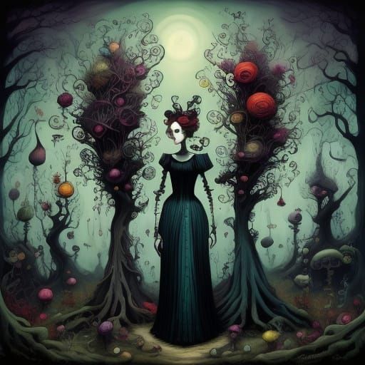 Surreal Whimsical World with Peculiar Inhabitants