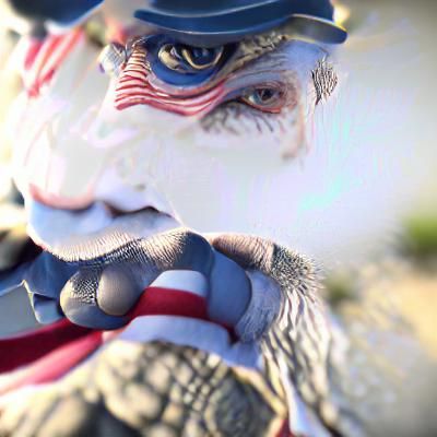 Uncle Sam 8K 3D Render - Join the US Army