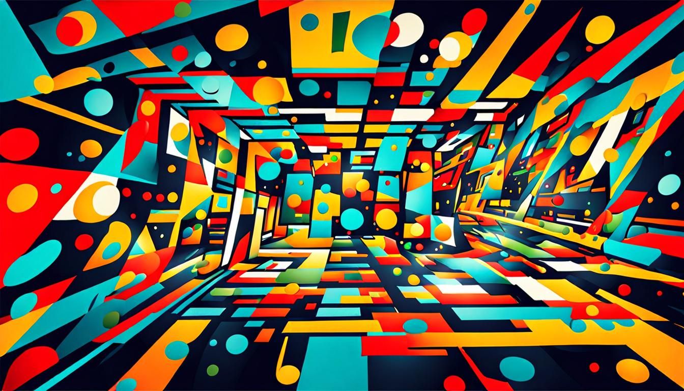 Colorful Abstract Art Generated by AI