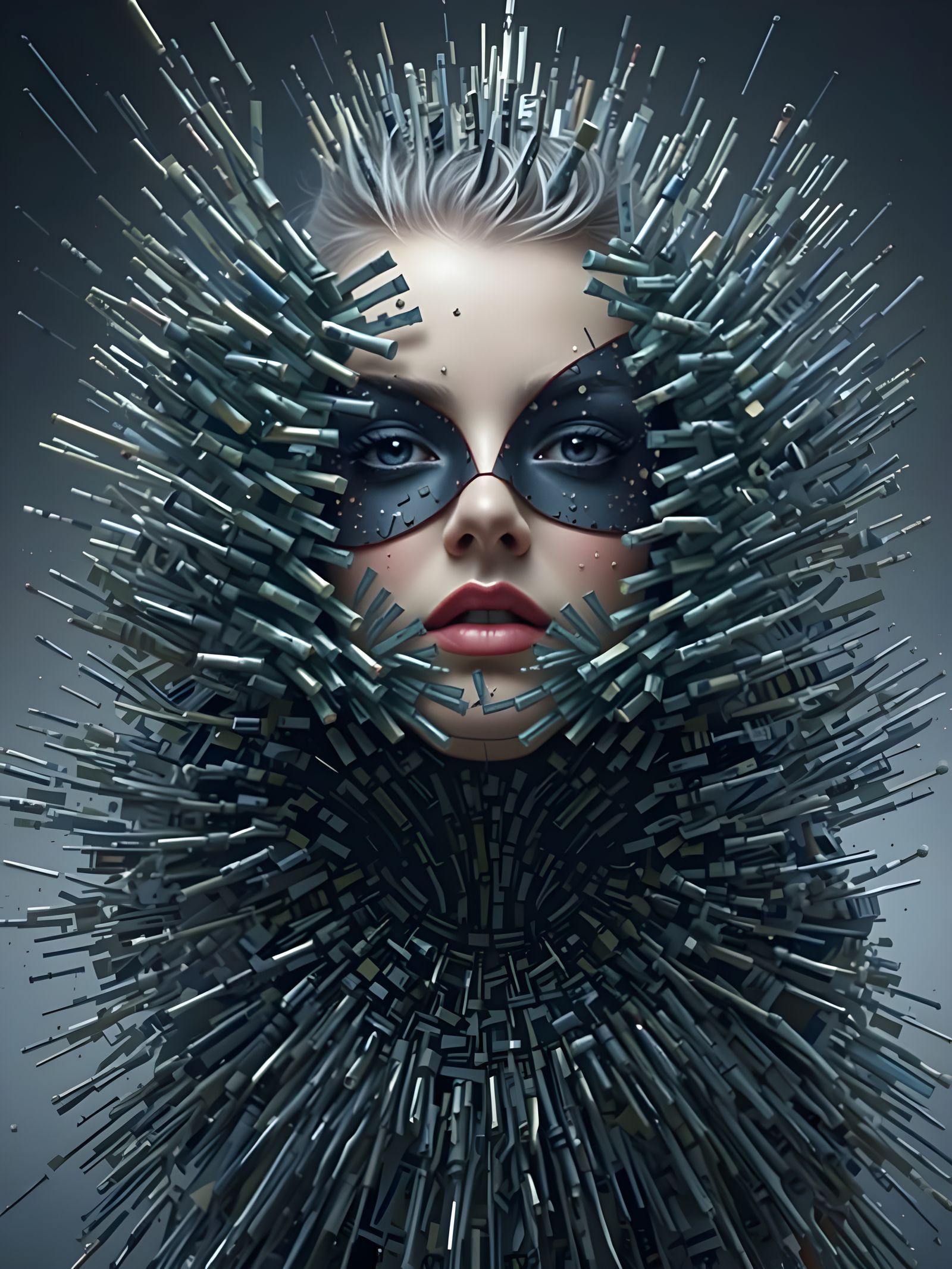 Stunning Mixed Media Portrait