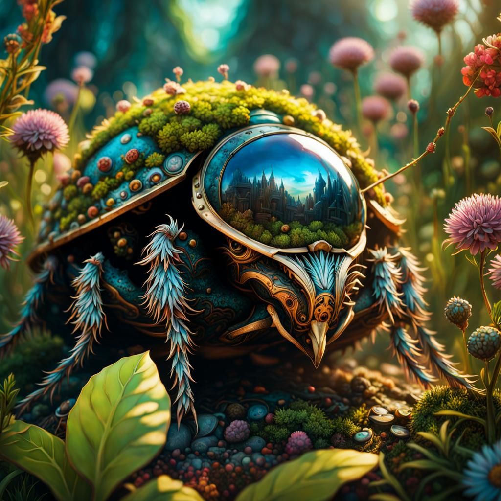 Bug's Eye View Anthill: Fantasycore Garden Art