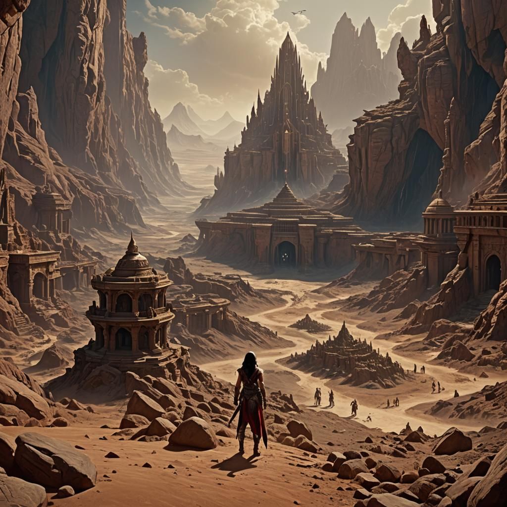 Epic Scene of John Carter and Dejah Thoris