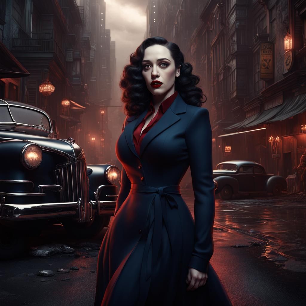 Kat Dennings noir femme fatale