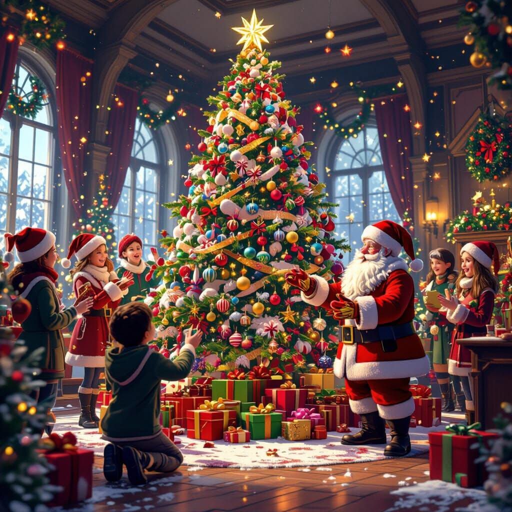 Festive Christmas Celebration with Students, Teachers, and S...