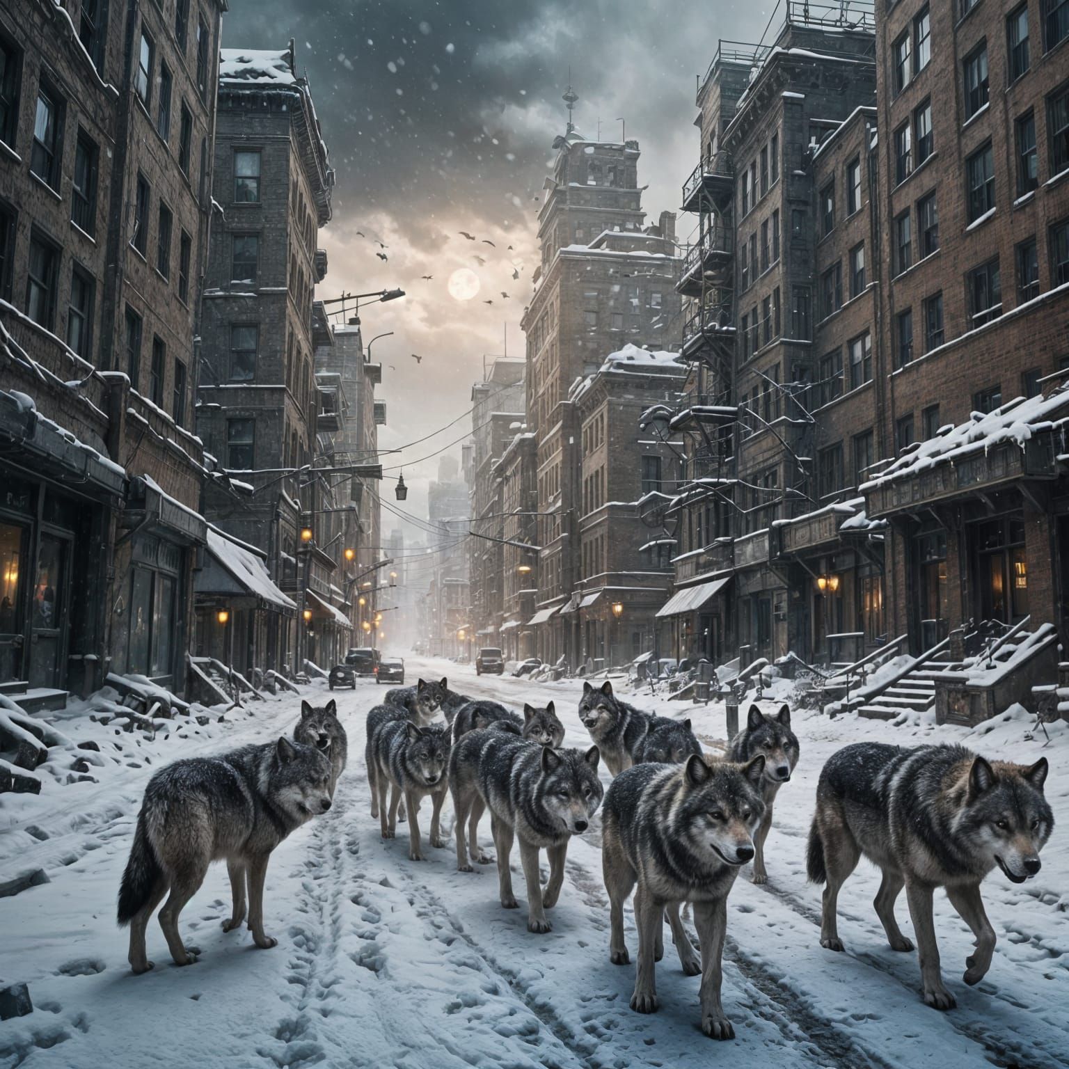 Frozen Ruins Reveal a Desolate Winter Land