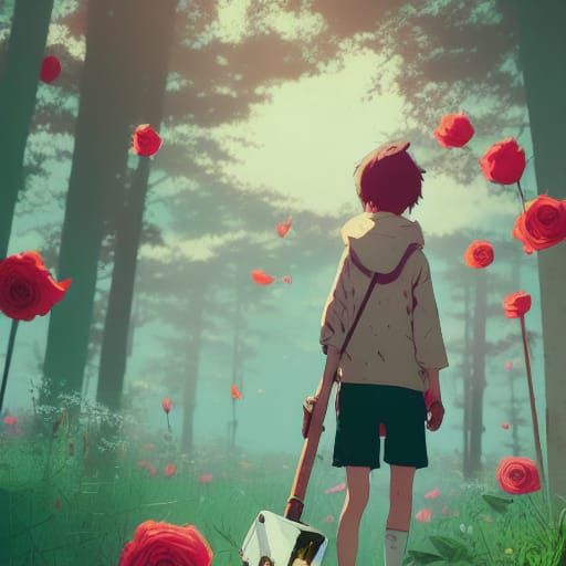 Anime Foolishness: Ghibli-Inspired Romantic Scene