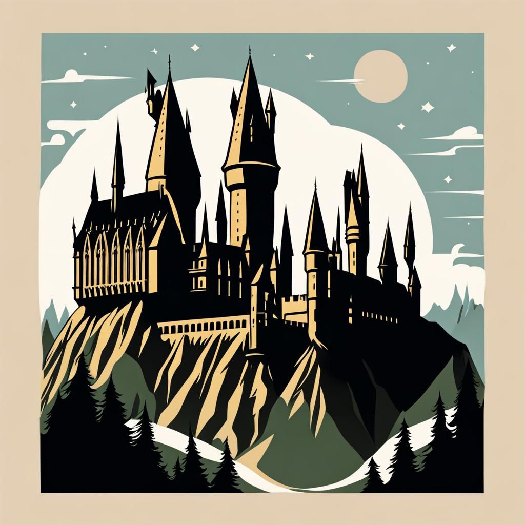 Grand View of Hogwarts School