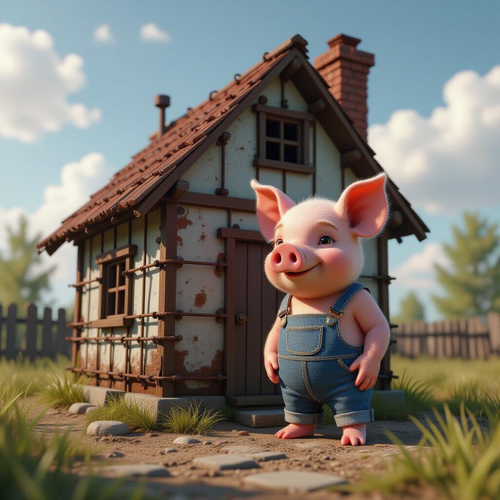 Piggy's Rebar House: Fantasy Concept Art