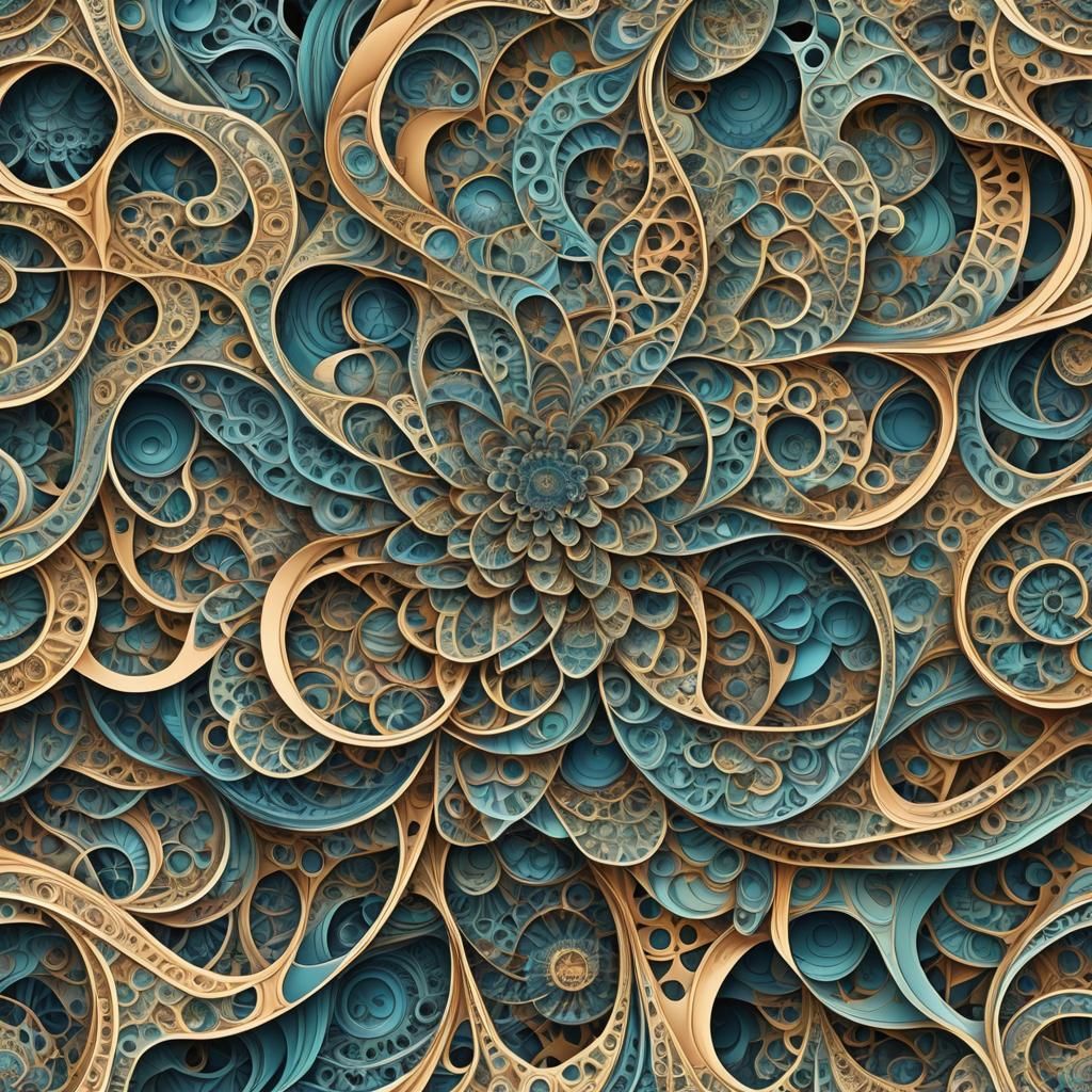 Intertwined Worlds of Consciousness in Abstract Fractals