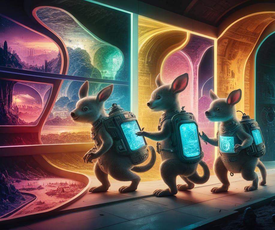 Buderoos Explore Time-Space Divide in Futuristic Scene