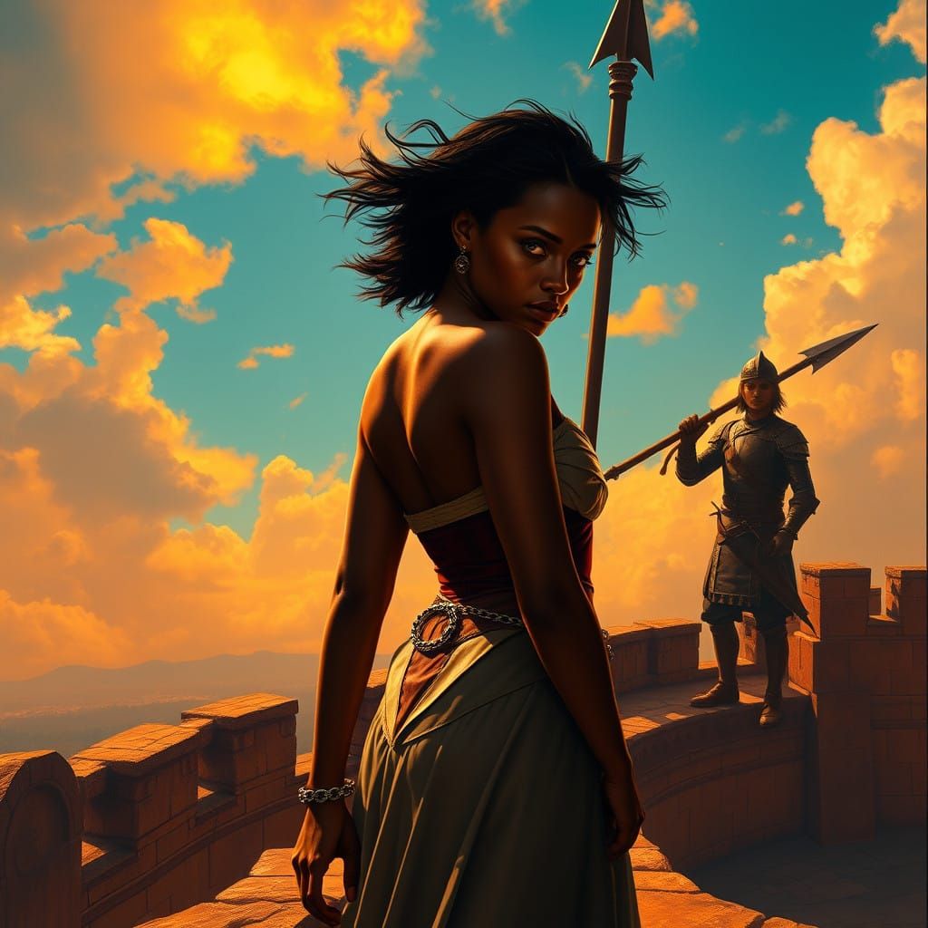 Noble Captive in Gothic Splendor