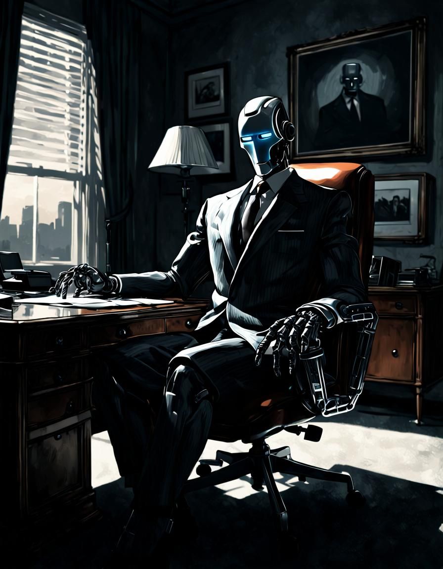 Robotic Figure Takes the Oval Office Chair