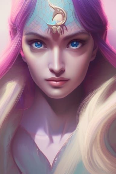 D&D Mage Portrait in Hyperrealistic Digital Art