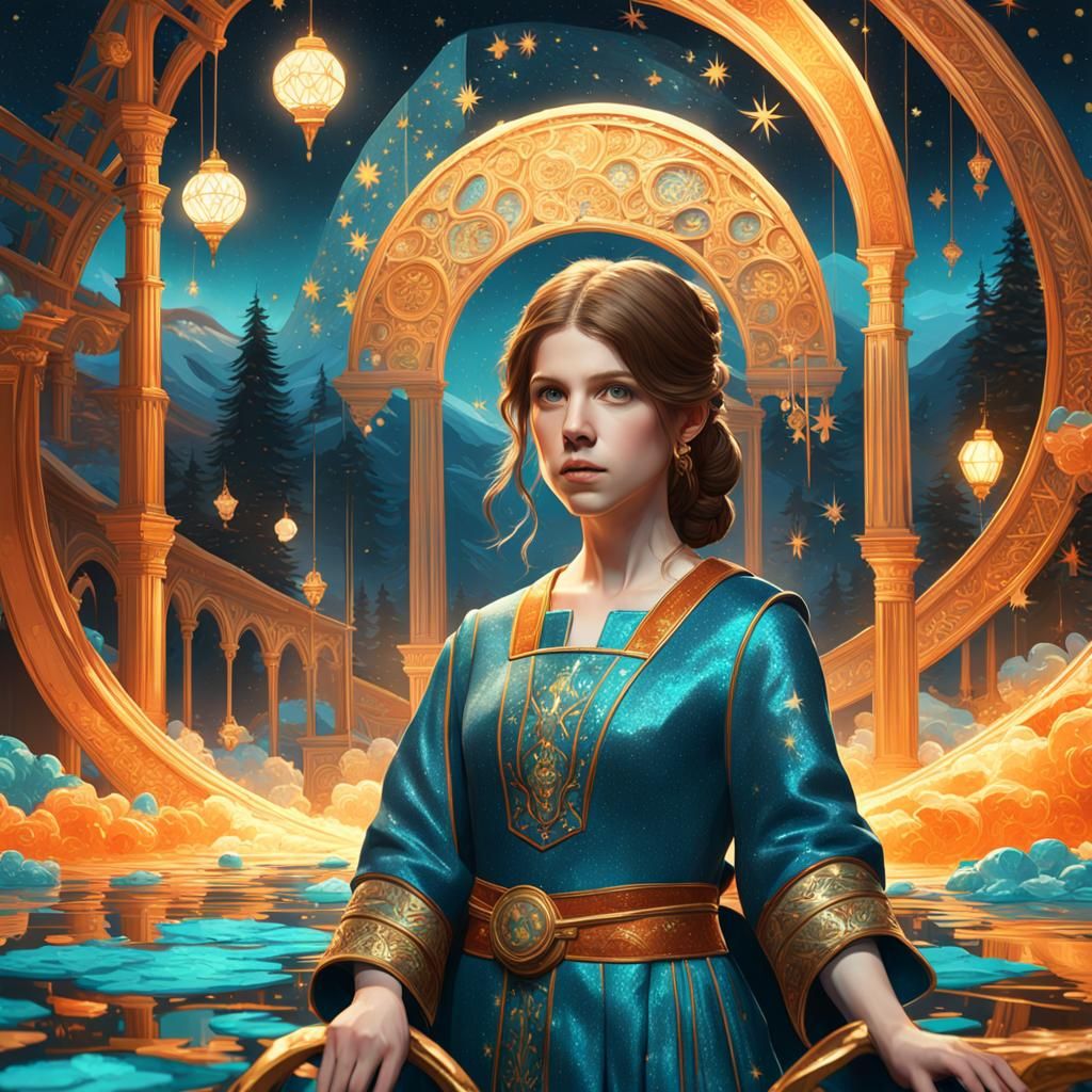 Anna Kendrick in Starry Night Concept Art