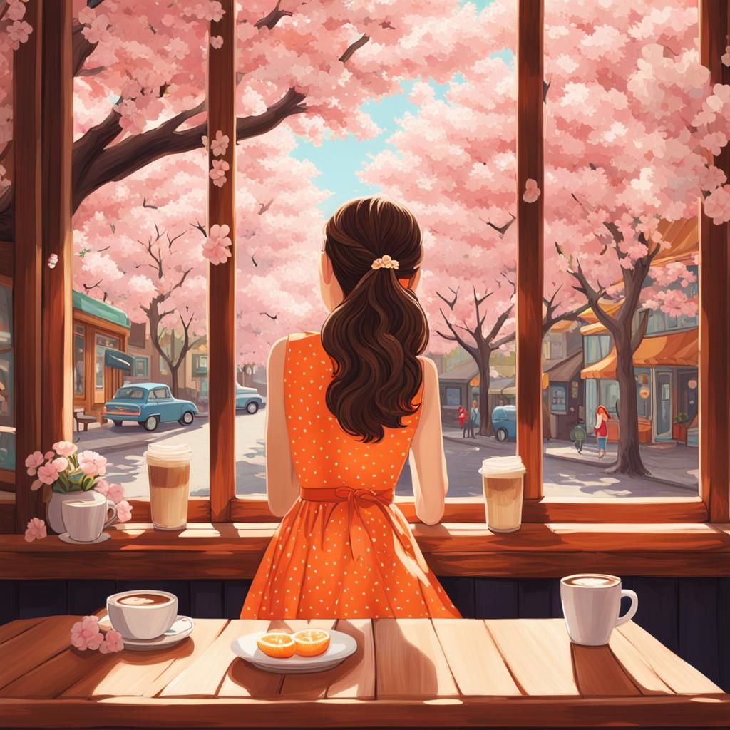 cherry blossom cafe