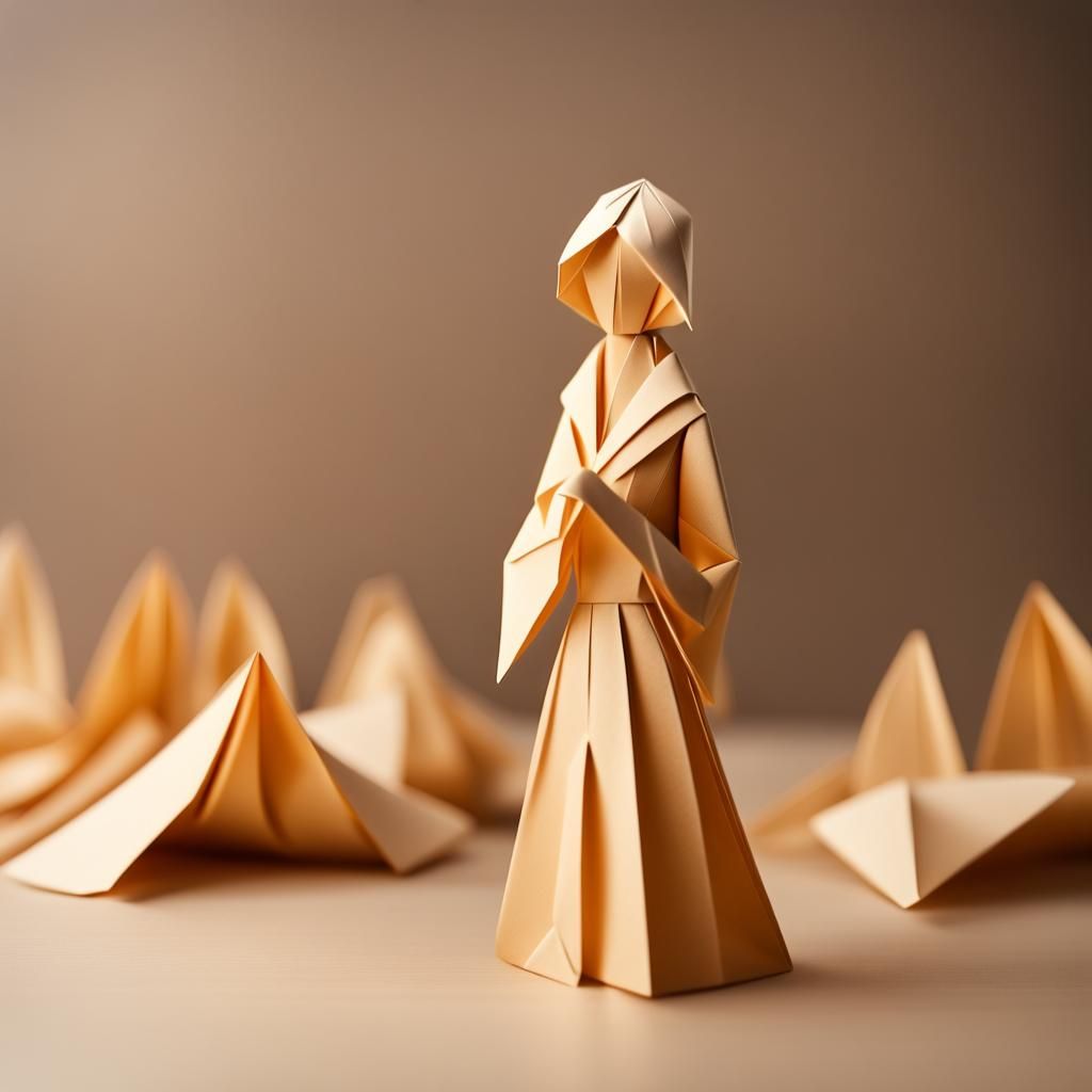 Origami Woman: A Papercraft Portrait