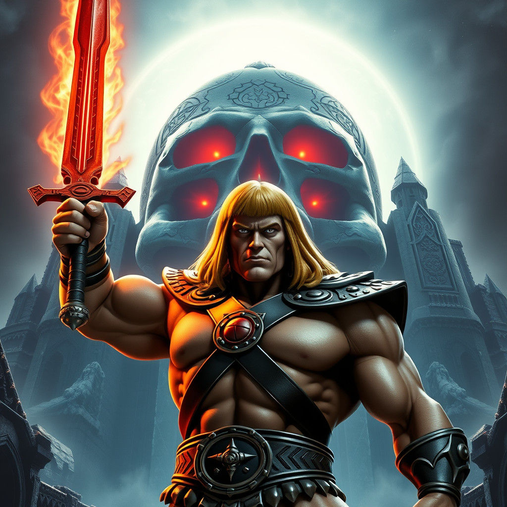 He-Man Defends Castle Grayskull: 8K Concept Art