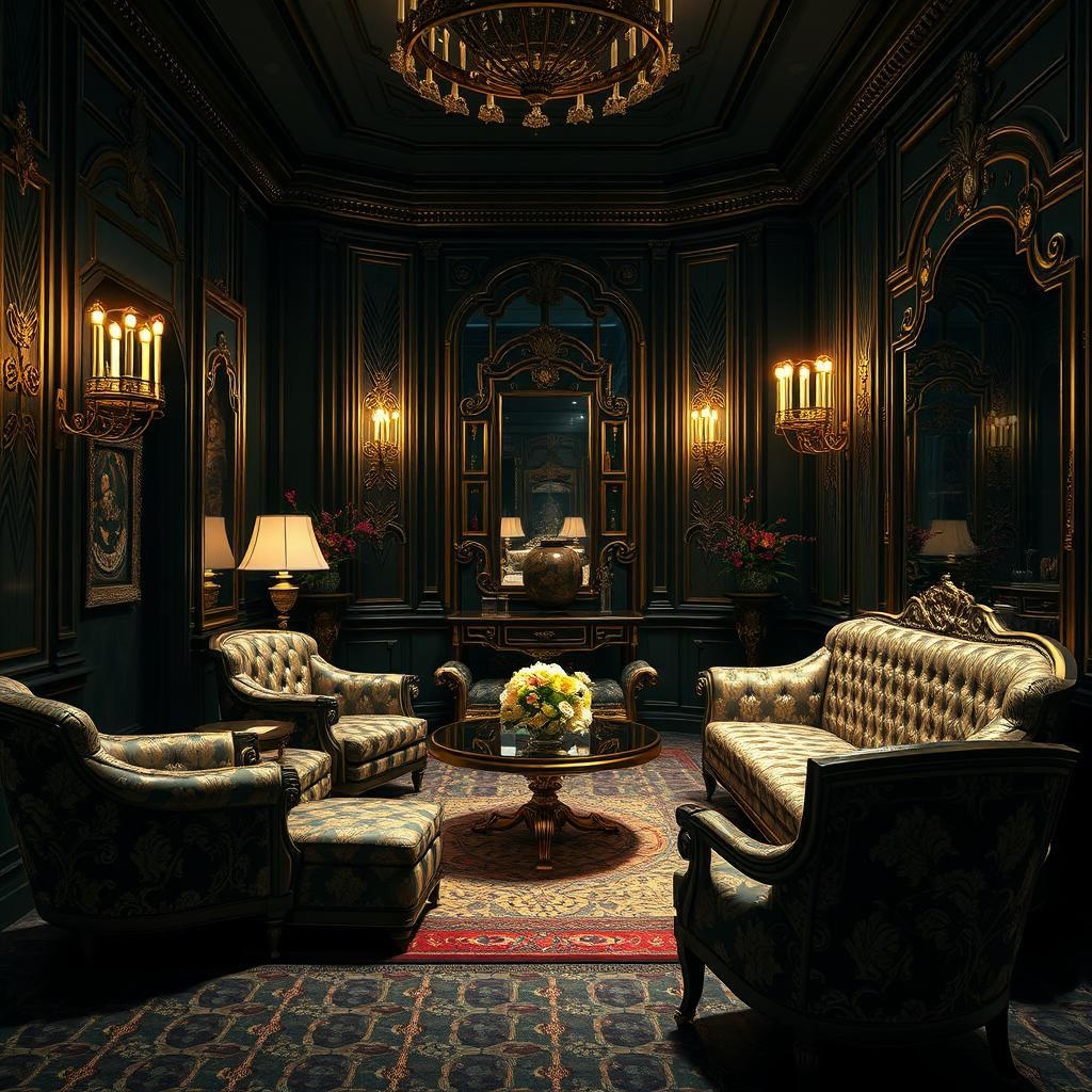 Art Deco Interior Design with Metallic Finishes