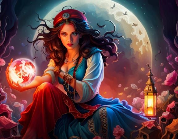Gypsy fortune teller