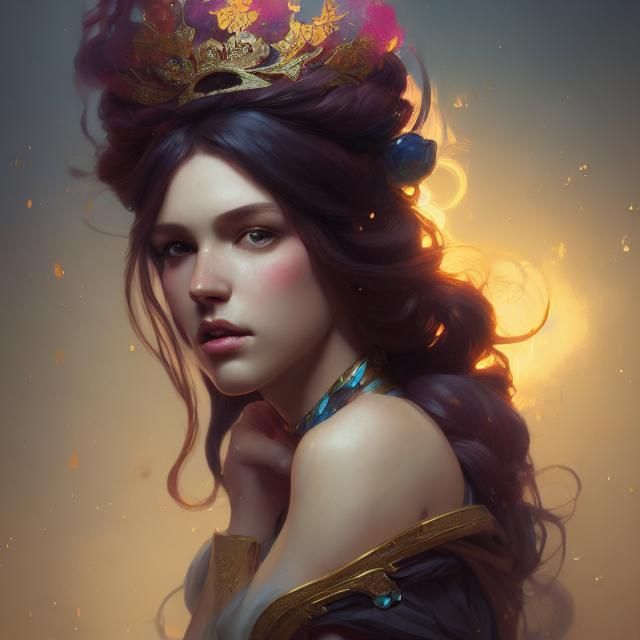 Hyperdetailed Portrait of a Beautiful Princess