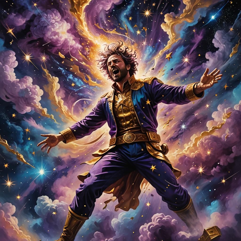 God Fights for Life in Exploding Starscape