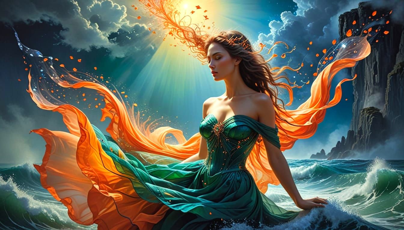 Provocative Women in Surreal Zentangle Masterpiece