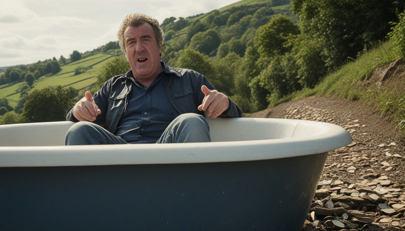 Jeremy Clarkson in the tub