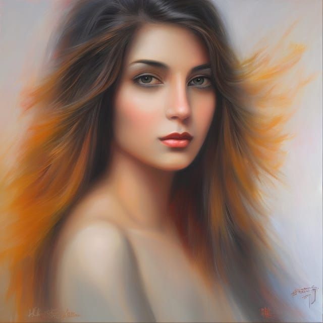 Sad Girl Portrait with Dynamic Lighting